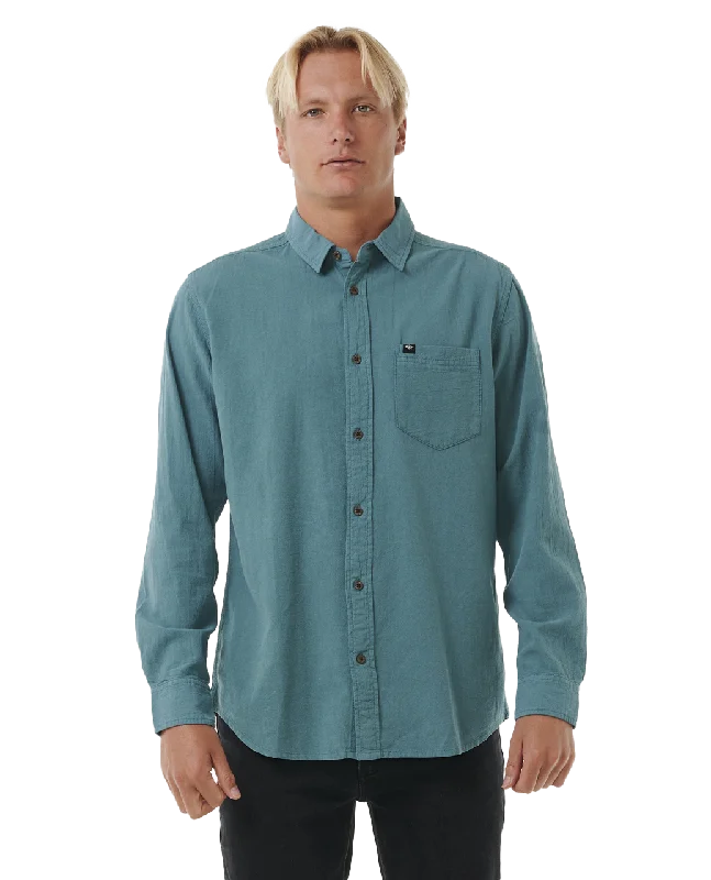 Classic Surf Washed Shirt in Bluestone Lace Blend Ribbed Blend Corduroy Blend