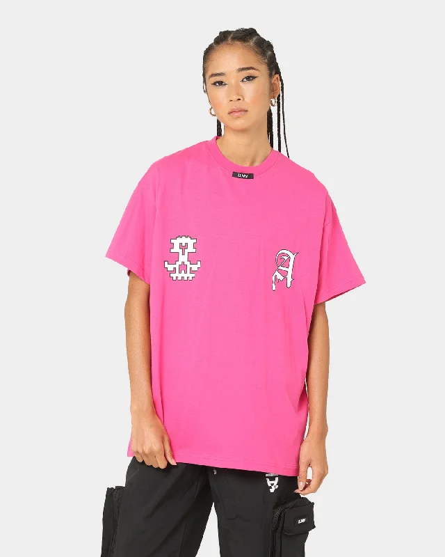 The Anti Order Dead Pixel T-Shirt Lethal Pink Houndstooth Herringbone Solid