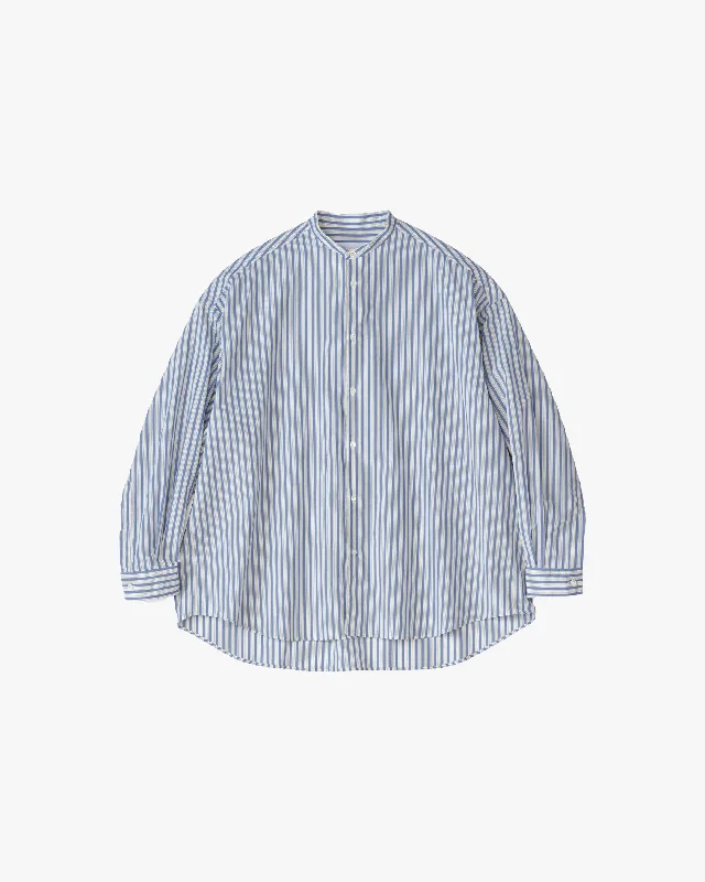 Broad L/S Oversized Band Collar Shirt Elasticated Padded Insulated