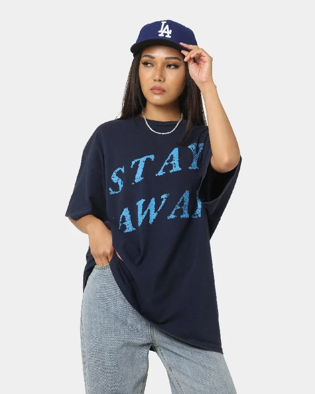 Nirvana Stay Away T-Shirt Washed Navy Jersey Fabric Tulle Fabric Batik Fabric