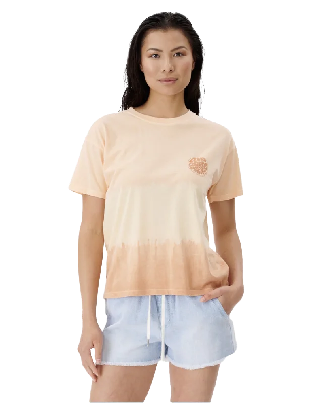 Womens Wetsuit Icon T-Shirt in Light Peach Plaid T-Shirt Polka Dot Checkered