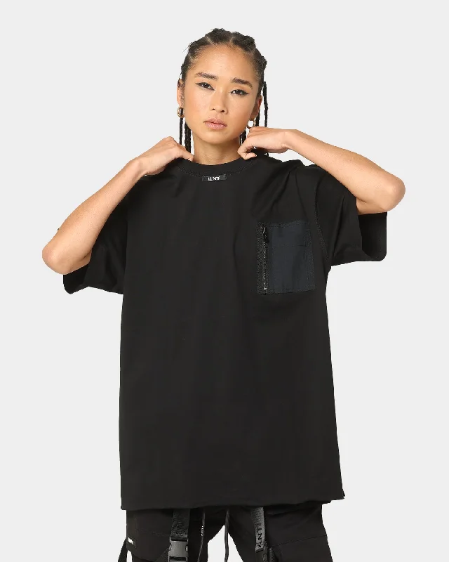 The Anti Order Non-Tactical Oversized T-Shirt Black Graphic T-Shirt Round Neck Polyester