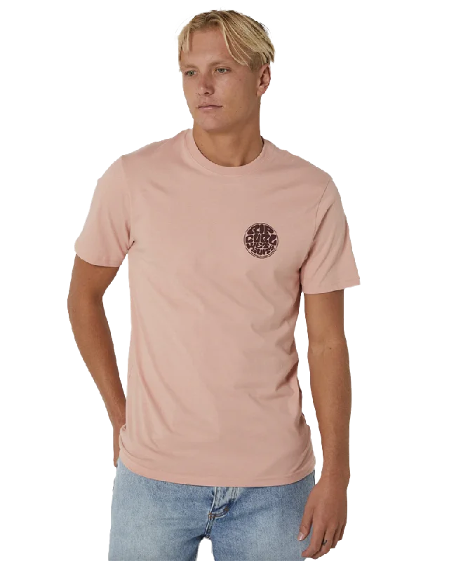 Wetsuit Icon T-Shirt in Light Peach Boxy Fit Fitted Loose