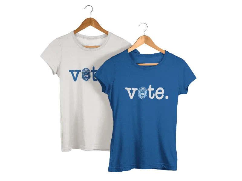 Vote - Zeta Phi Beta Shirt | Zeta Phi Beta Vote Tshirt Notch Collar Peter Pan Collar Cowl Neck