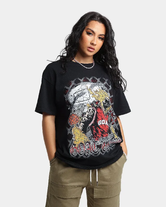 Goat Crew Rise From Ashes T-Shirt Black Collared Crew Neck Turtle Neck