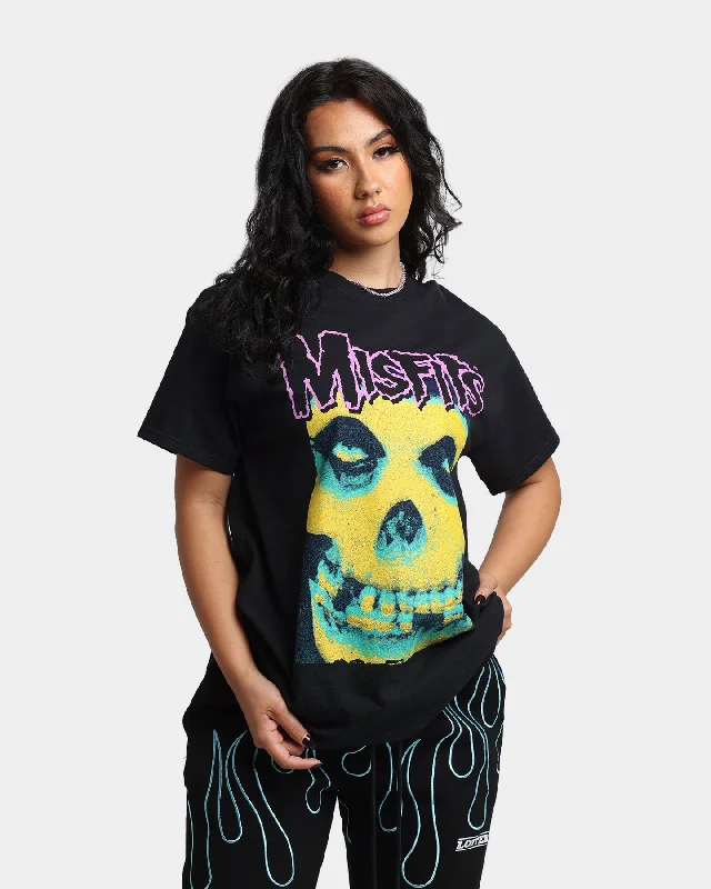 Misfits Warhol Fiend T-Shirt Black Graphic Embroidered Appliqued