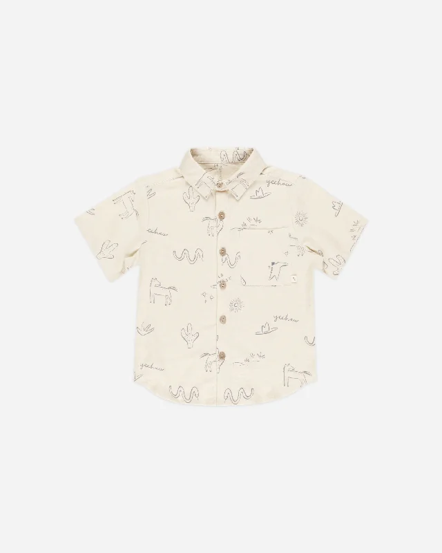 Collared Shirt || Wild West Elasticated Padded Insulated