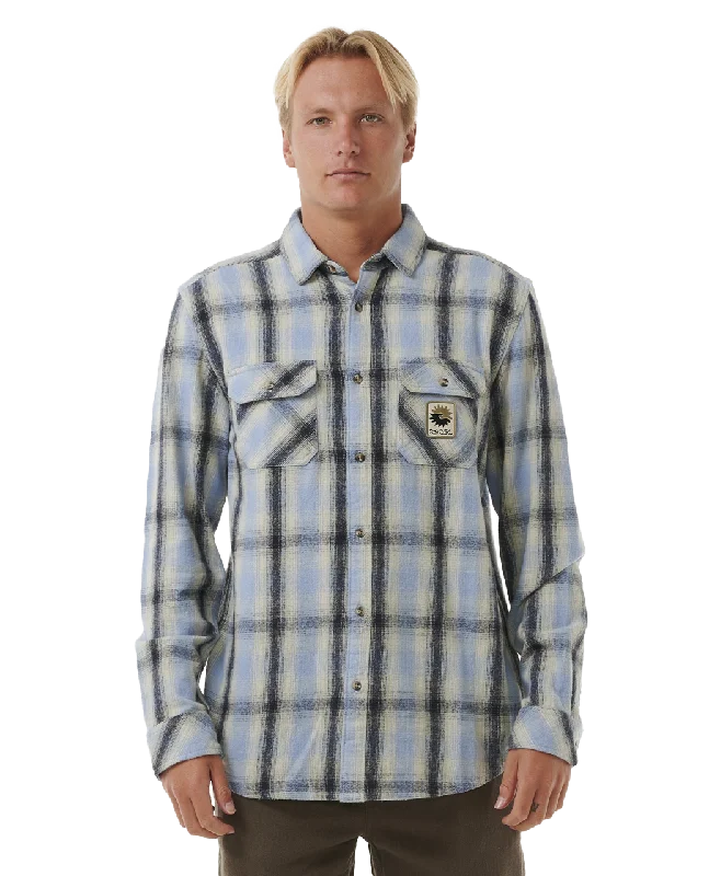 SWC Flannel Shirt in Sparky Blue Polka Dot Checkered Tartan