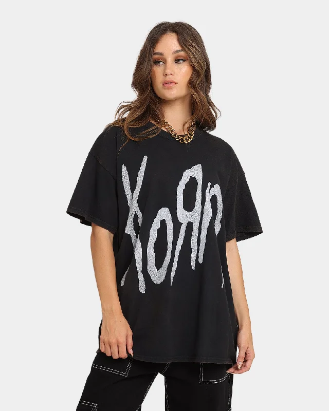 Korn Korn T-Shirt Black Anti-Pilling Machine Wash Handmade