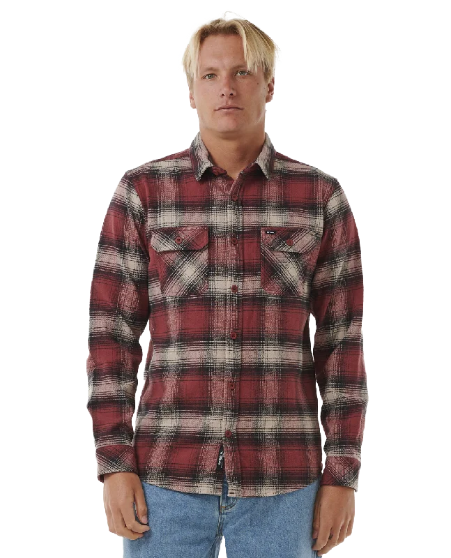 Count Flannel Shirt in Apple Butter Mesh Fabric Canvas Fabric Denim Fabric