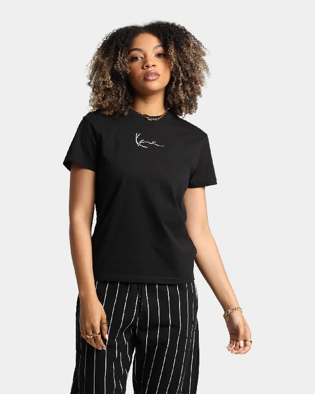 Karl Kani Women's Small Signature T-Shirt Black Casual Formal Business