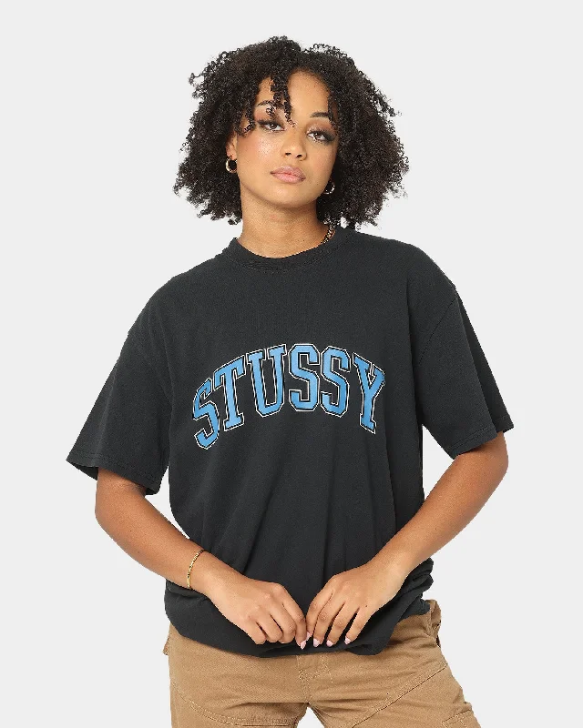 Stussy Collegiate Arch T-Shirt Pigment Black Modern Contemporary Chic