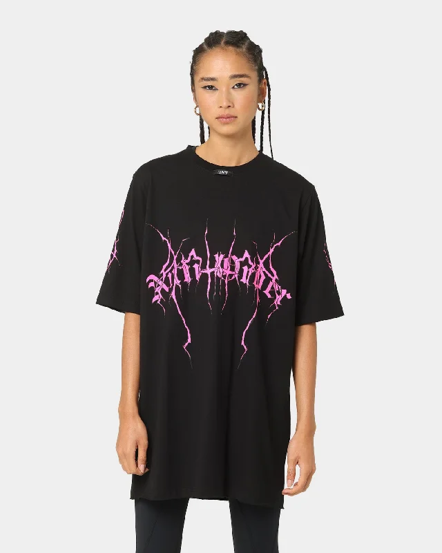 The Anti Order Youthquake T-Shirt Black/Pink Oversized T-Shirt Spandex breathable