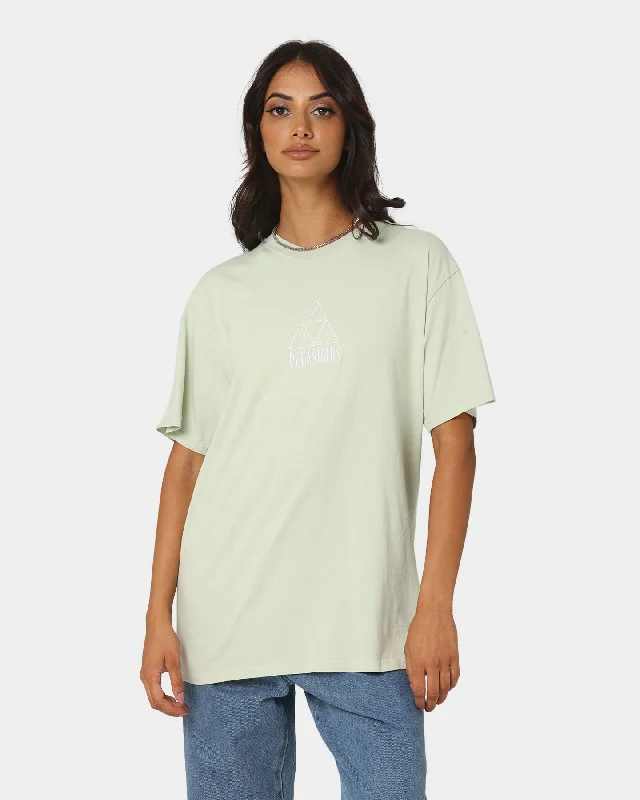 HUF X Pleasures Dyed Short Sleeve T-Shirt Green Polka Dot Checkered Tartan