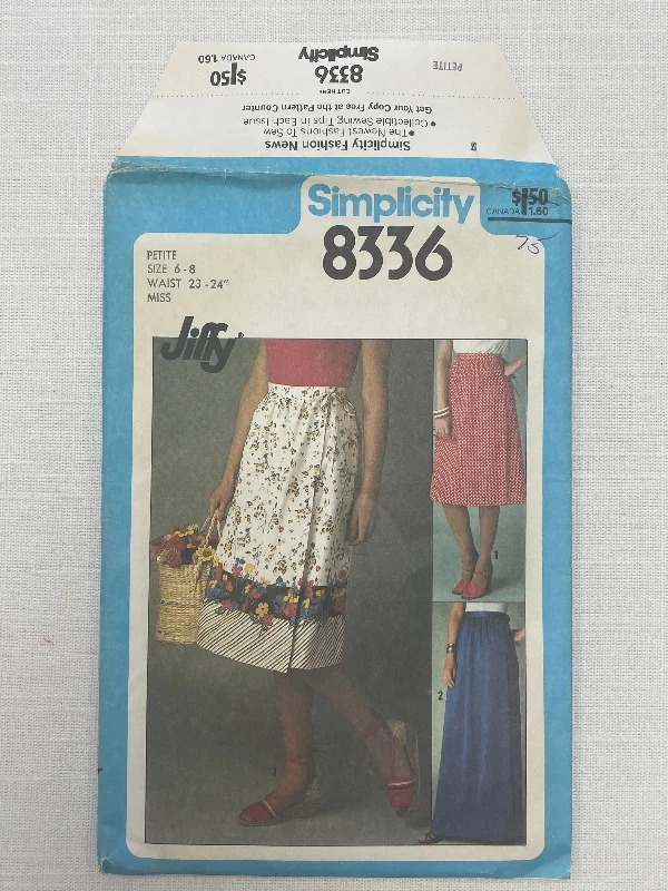 SALE 1979 Simplicity 8336 Sewing Pattern - Skirt FACTORY FOLDED midi skirt versatile