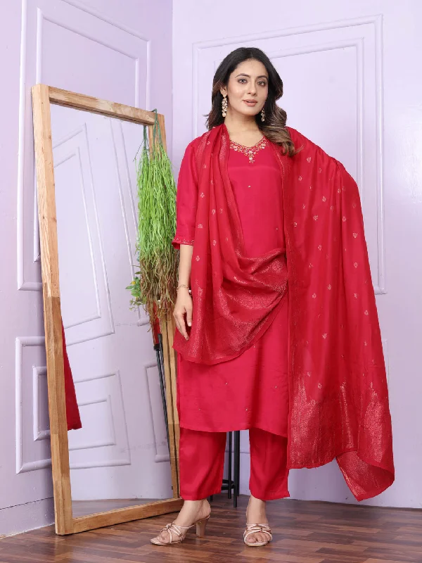 Rani Designer Party Wear Readymade Pant Suit With Hand Work Modern Bootcut Pants