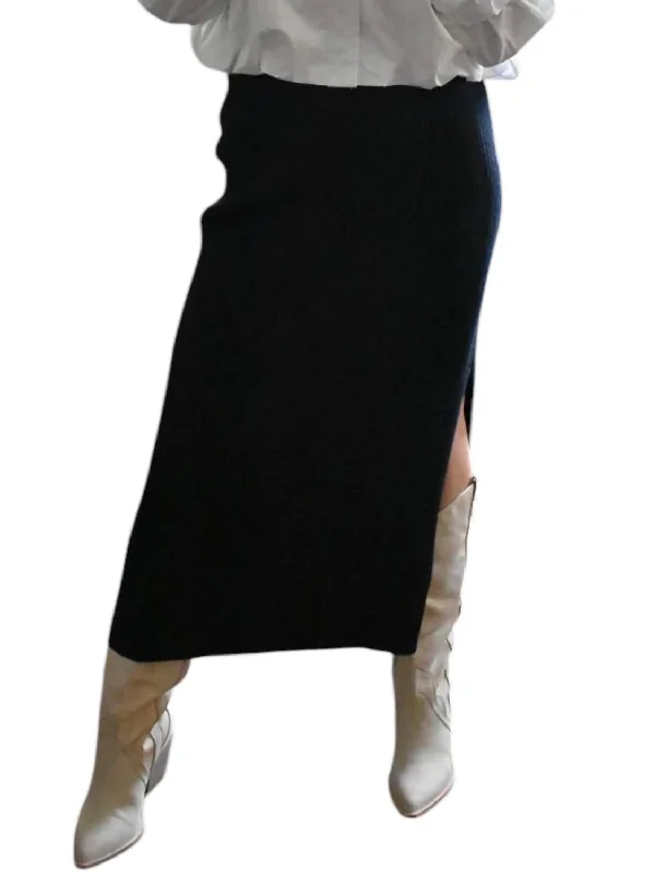 Jolene Skirt In Black chiffon skirt delicate