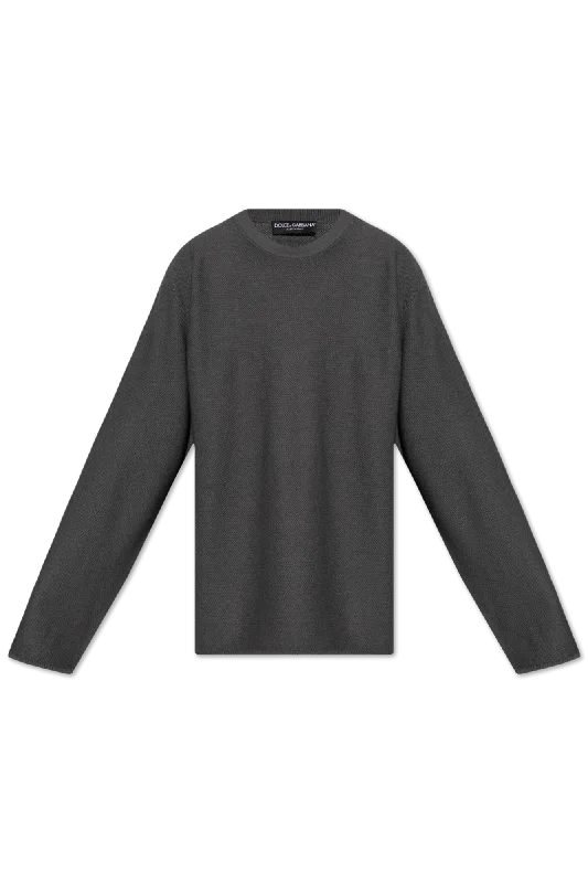 Dolce & Gabbana Wool Sweater in GREY - M Machine Wash Dry Clean Hand Wash