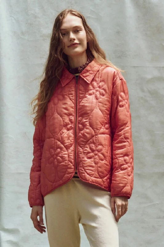 THE GREAT Daisy Quilted Jacket Mesh Jacket Canvas Jacket Denim Jacket