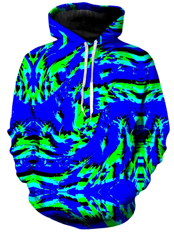 Sea Splatter Rave Graffiti Unisex Hoodie Hoodie with Ribbed Hem Stretchable Secure