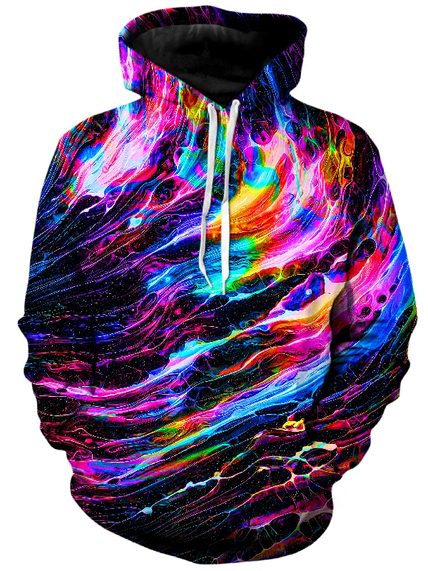 Hyperspace Unisex Hoodie Hoodie with High-Low Hem Asymmetrical Trendy