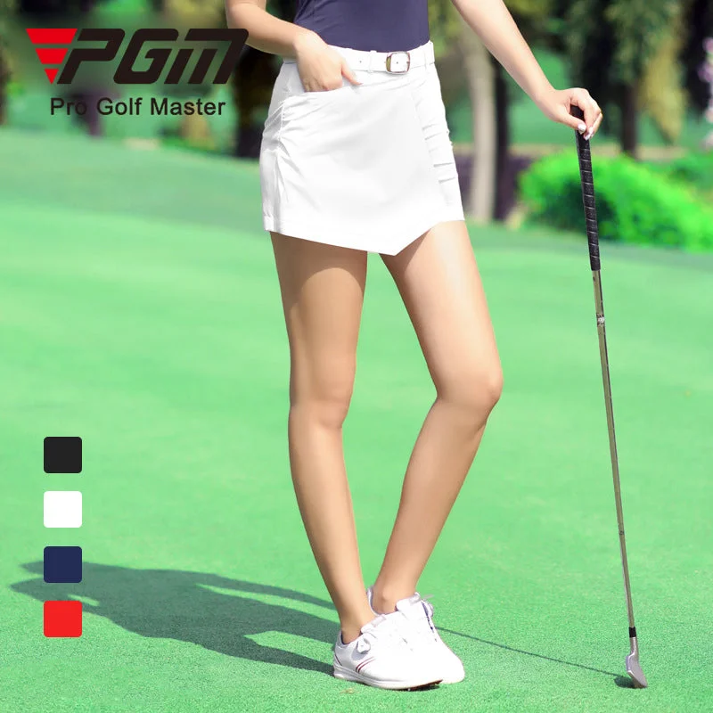 PGM QZ068 womens golf apparel skirts breathable custom golf skirt ladies leather skirt sleek