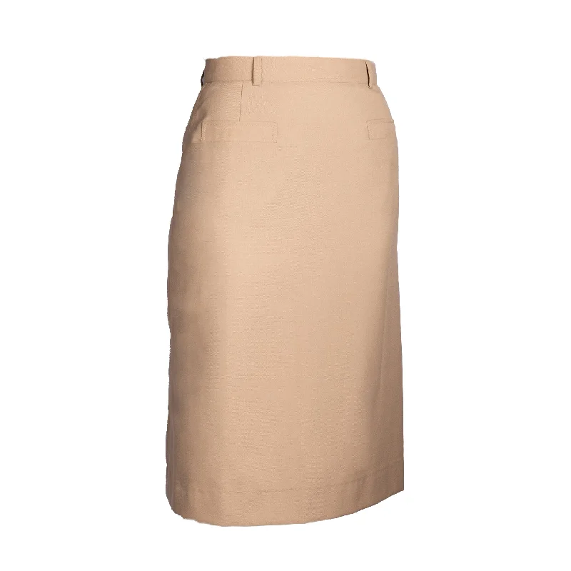 AS-IS NAVY Women's Service Skirt - Khaki Poly Wool silk skirt elegant