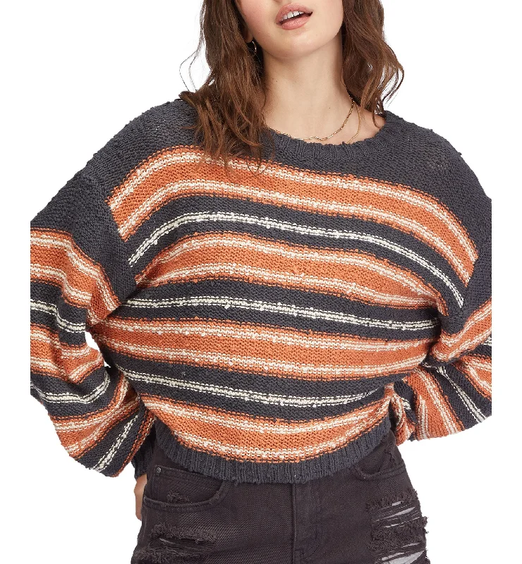 Juniors' She's A Trip Cropped Sweater Wool Sweater Cotton Sweater Cashmere Sweater