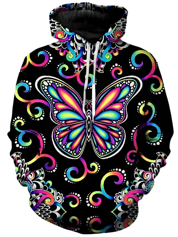 Butterfly Vibez Unisex Hoodie Hoodie with Slim Fit Tailored Modern