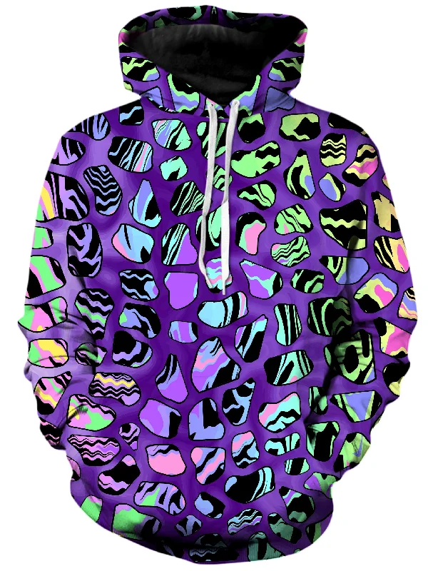 Giraffe Spots Unisex Hoodie Hoodie with Button Placket Classic Preppy