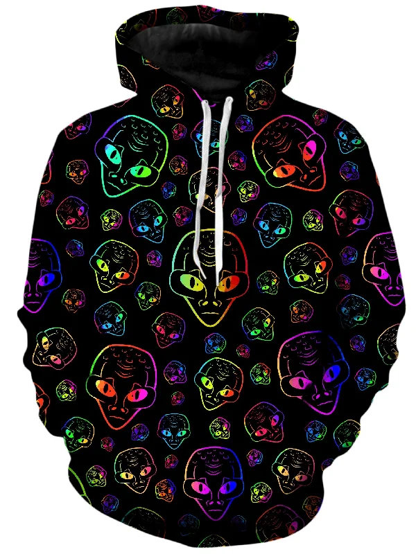 Alien Invasion Unisex Hoodie Hoodie with Rhinestones Sparkly Elegant