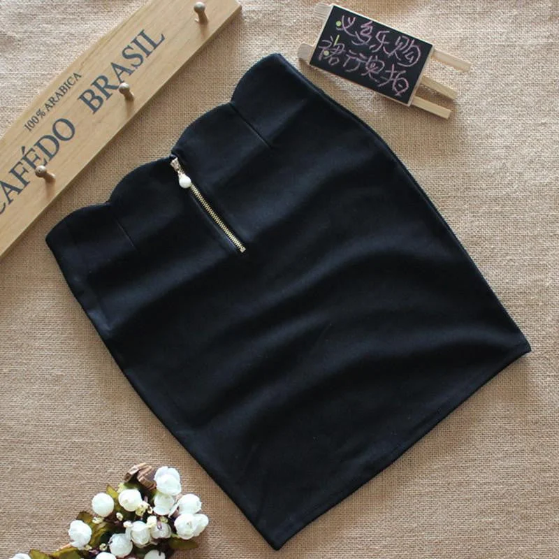 Spring ladies stretch cotton bag hip skirt a Korean version of the A word bust skirt skirt fashion personality low waist skirt