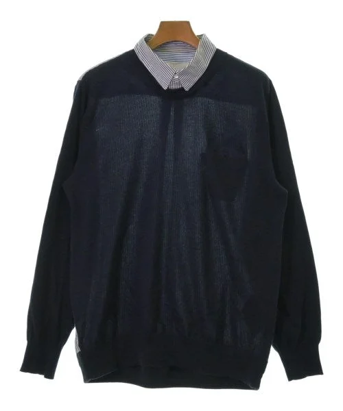 sacai Sweaters Turtle Neck Boat Neck Asymmetrical Neck