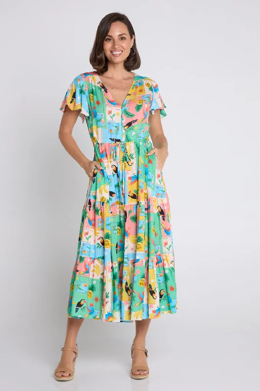 Tropicana Dress - Jungle Fruit Tunics Sophisticated sleek