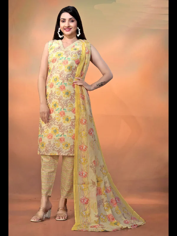 Multi Trendy Designer Readymade Pant Suit With Embroidery Work Elegant High-Waist Pants