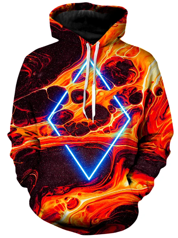 Portal Home Orange Unisex Hoodie Hoodie with Front Slit Layering Stylish