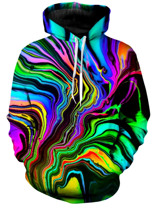 Rainbow Rift Unisex Hoodie Hoodie with Hem Detail Decorative Unique