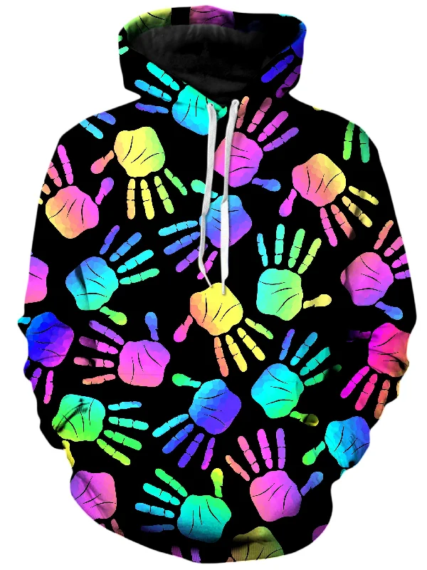 Rave Hands Unisex Hoodie Hoodie with Bell Sleeves Flared Feminine