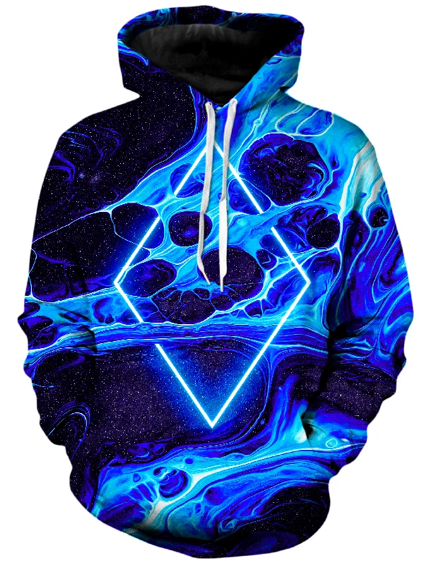 Portal Home Blue Unisex Hoodie Hoodie with Side Slits Relaxed Casual