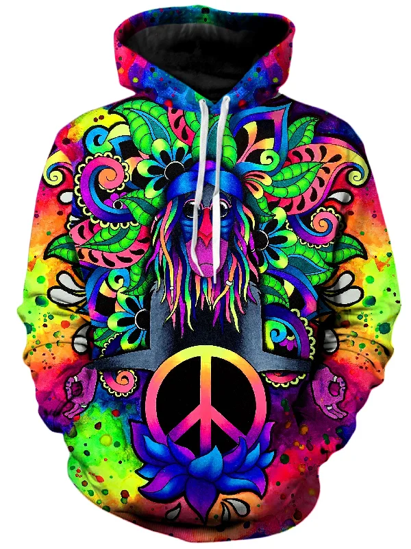 Peace Rafiki Unisex Hoodie Hoodie with Lace Feminine Delicate