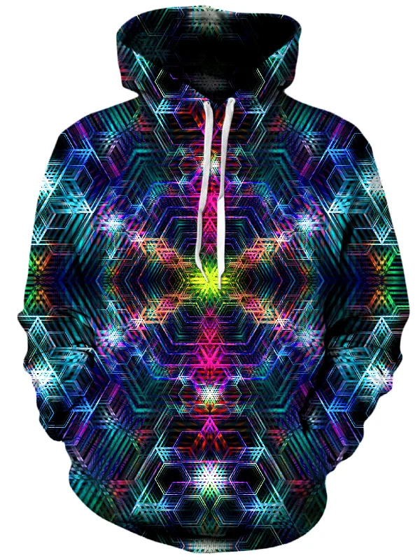 Psychedelia Unisex Hoodie Hoodie with Batwing Sleeves Loose Dramatic