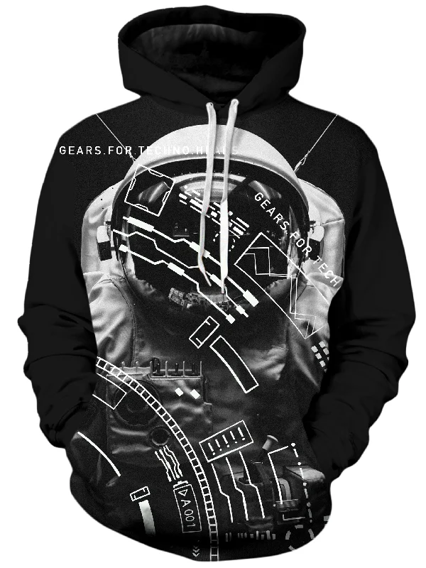 Gears For Techno Heads Unisex Hoodie Hoodie with Print Artistic Unique