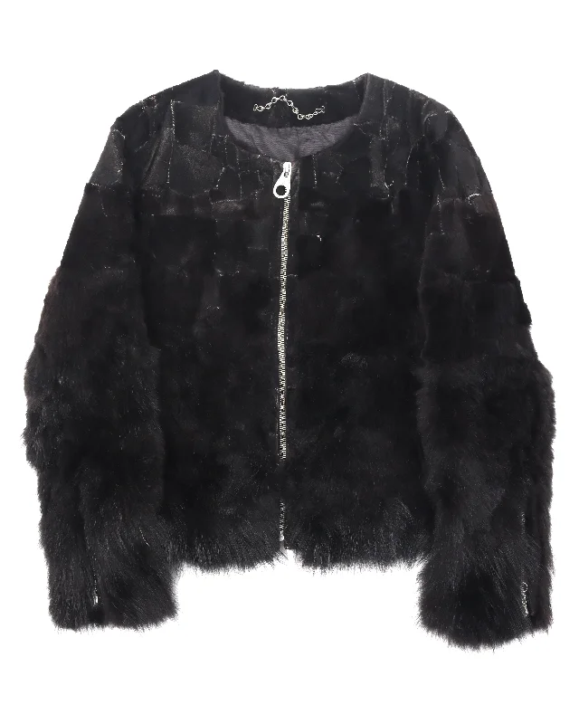 Archival Clothing Racoon Fur Jacket Lace Jacket Ribbed Jacket Sequined Jacket