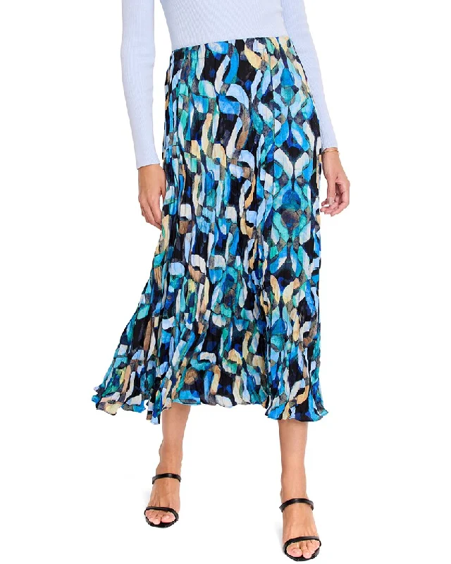 NIC+ZOE Wave Links Skirt button skirt front