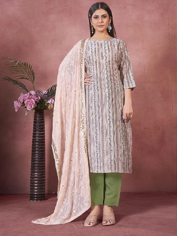 Mutli Designer Readymade Pant Suit With Embroidery Work Relaxed Linen Pants