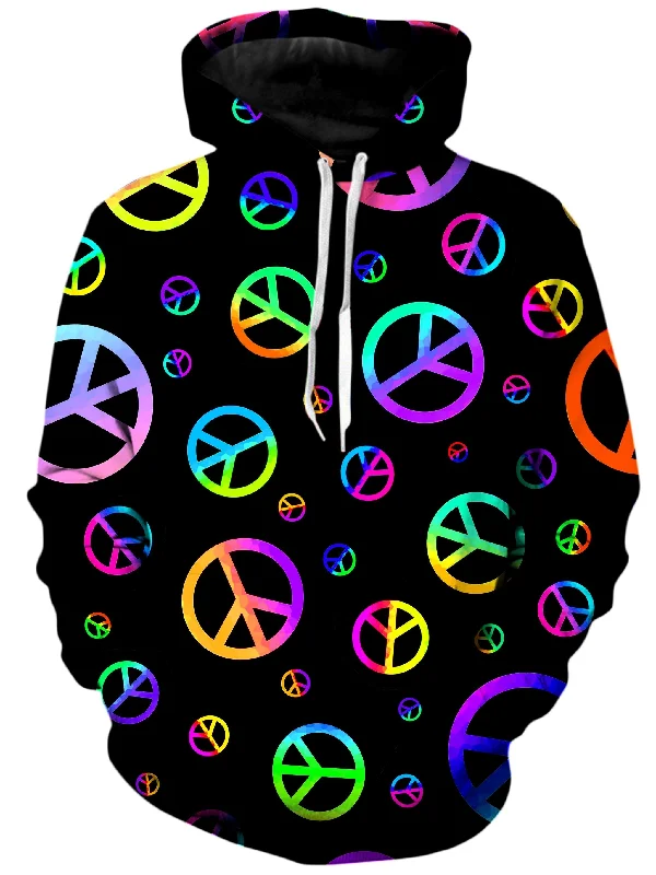 Signs of Peace Unisex Hoodie Hoodie with Mesh Breathable Sporty