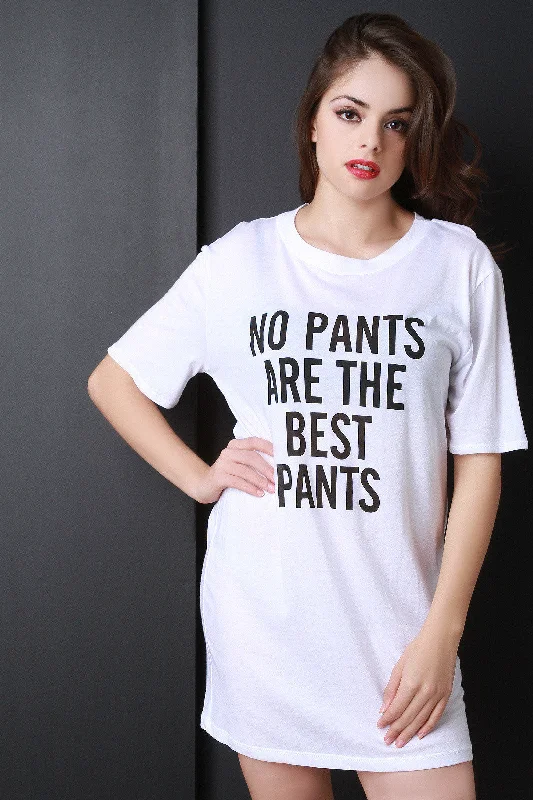 No Pants Long Tee Soft Cotton Pants