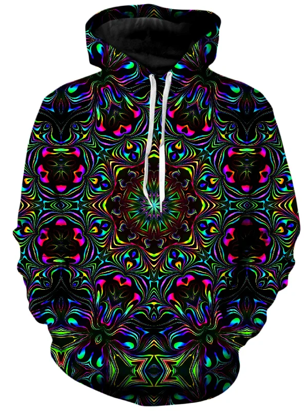 Kaleidoscope Eyes Unisex Hoodie Hoodie with Front Slit Layering Stylish