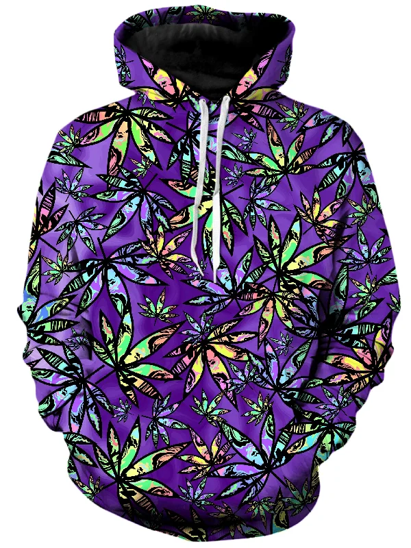 Cannabis Cascade Unisex Hoodie Hoodie with Turtle Neck Cozy Winter