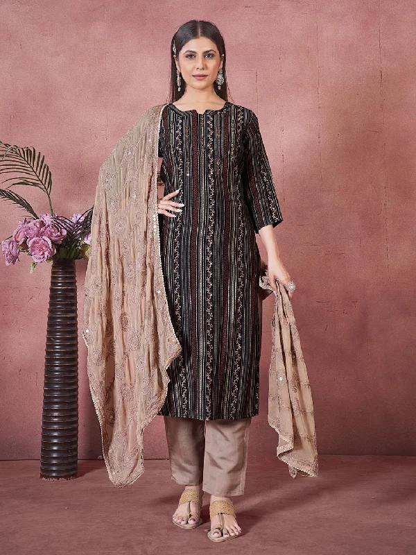 Multi Designer Readymade Pant Suit With Embroidery Work Stylish Slim Trousers